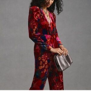 Anthropologie X Farm Rio Snake Jumpsuit